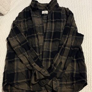 Men’s Plaid Button-Up Flannel
